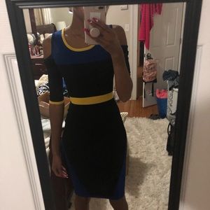 Midi length bodycon dress